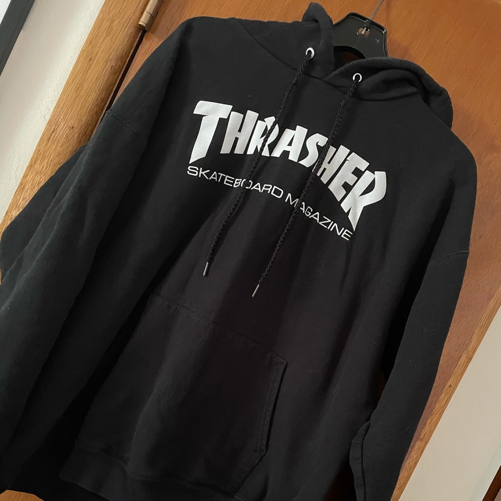 Black Thrasher skate mag hoodie